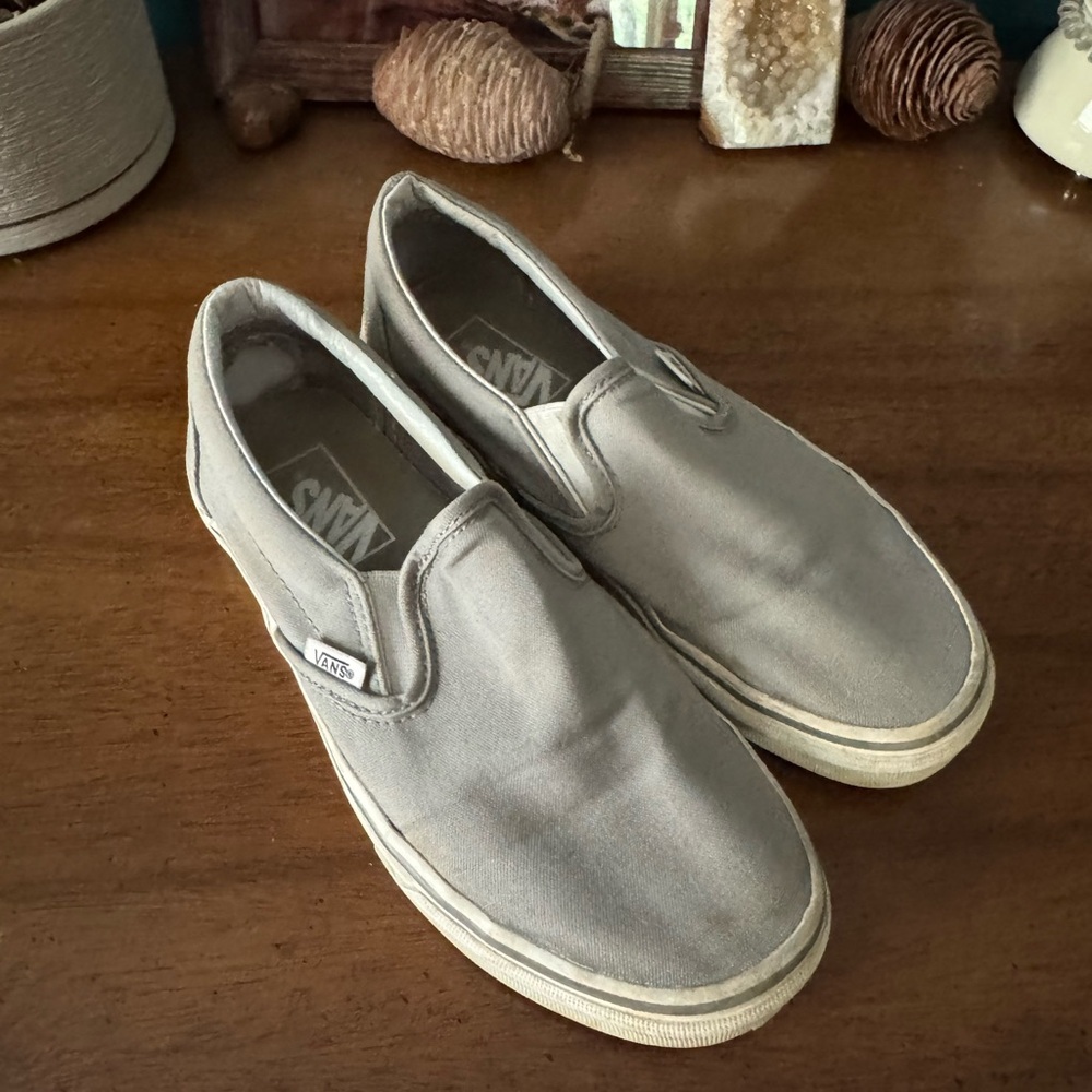 Vans Gray Slip-On Shoes